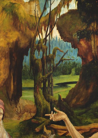 The Visit of Saint Anthony to Saint Paul the Hermit (detail of Saint Paul